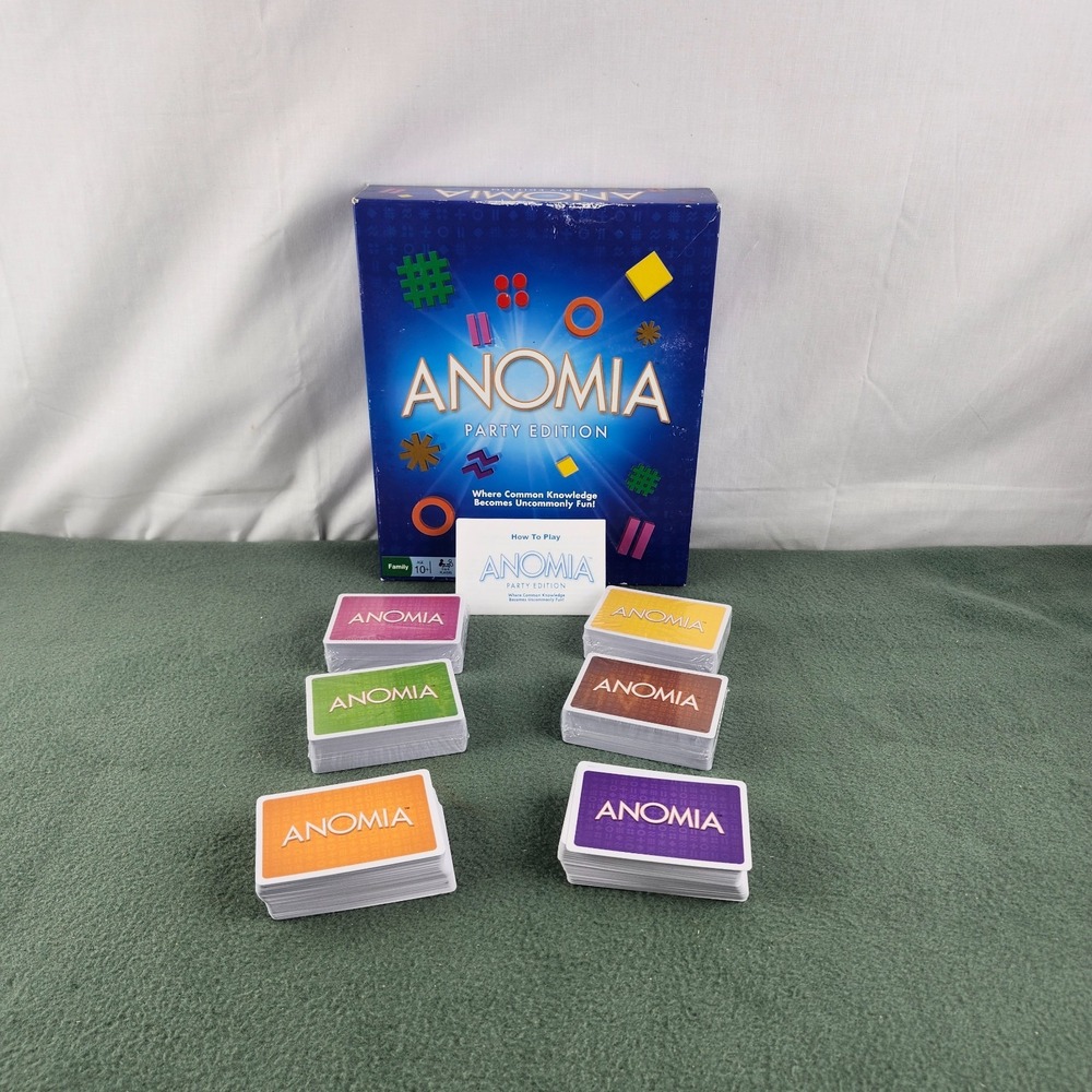 Anomia Card Game Party Edition Ages 10+ 100% Complete 3-6 Players